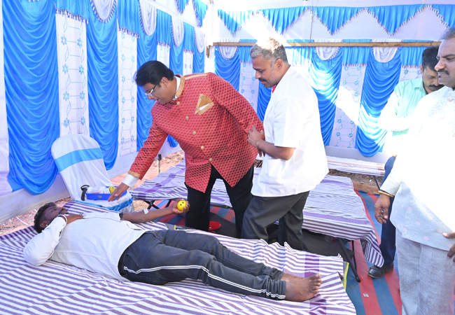 Grace Ministry organises Free Blood Donation and Medical camps with OrbSky Hospital in Bangalore with the inauguration of the Mega prayer centre at Budigere. Hundreds benefited from free blood donation and medical tests. 